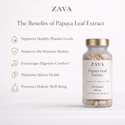 ZAVA Papaya Leaf Extract – Immunity & Digestion Aid*